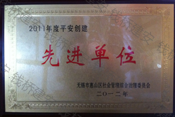 11年度平安创建先进单位